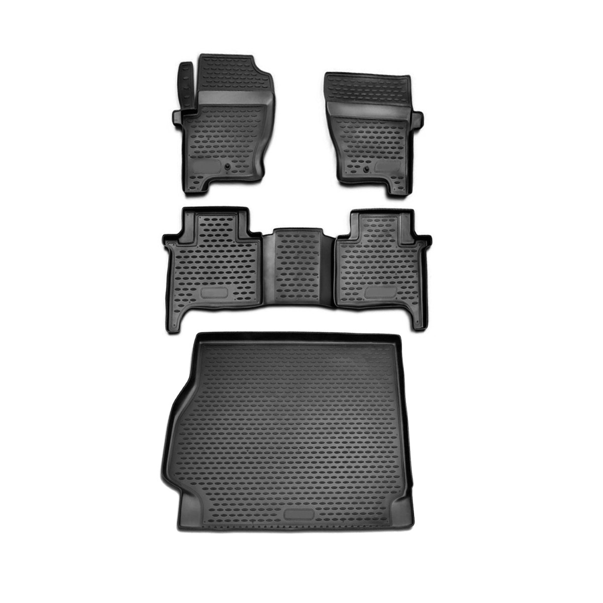 Land Rover Range Rover Sport Floor-Trunk Mats - Omac - 3D - Black - '06-'09 Land Rover Range Rover Sport Floor-Trunk Mats - Omac - 3D - Black - '06-'09